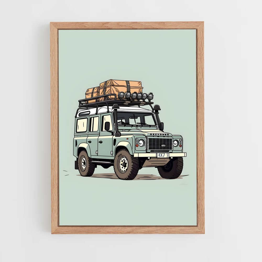 Poster Land de rover – affiche Land Rover (vue 4)